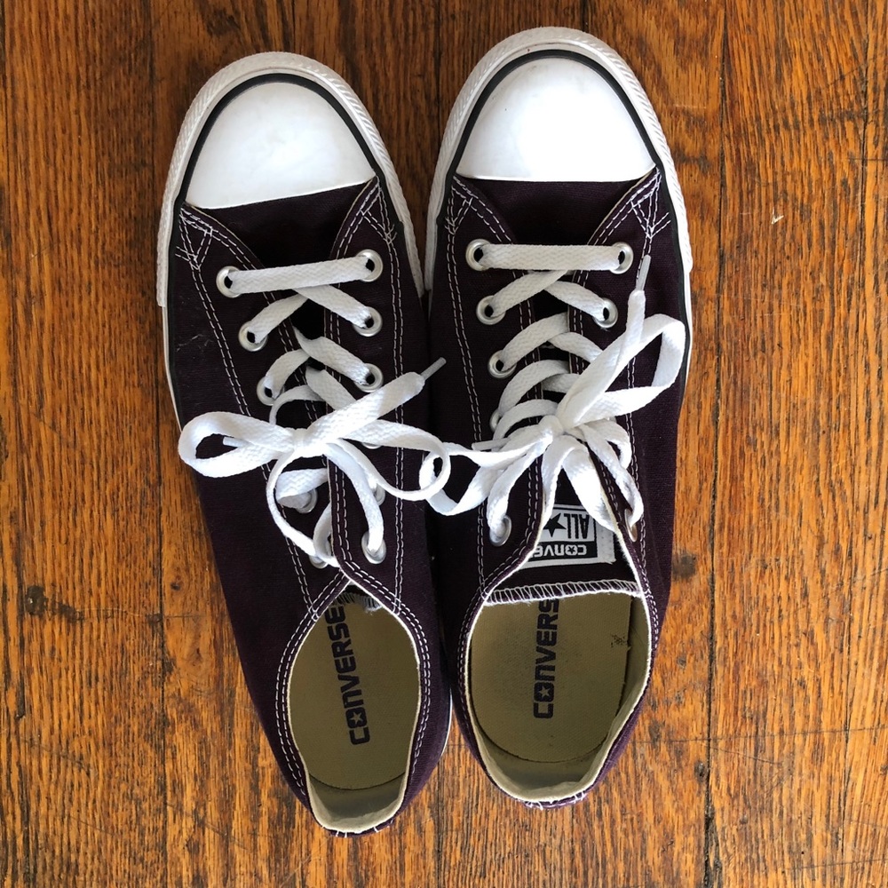 Eggplant Converse Low Tops